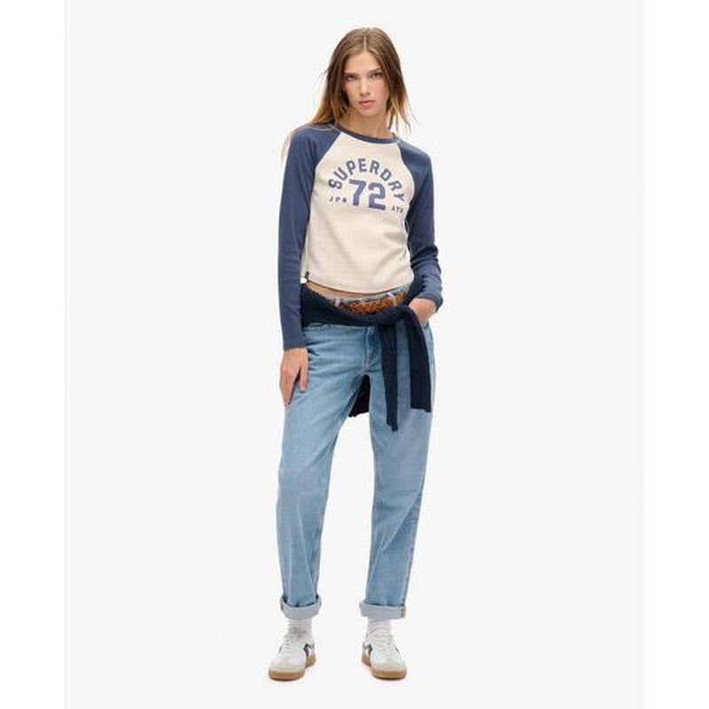 Superdry Athletic Rib Slim Ls Top image number 3
